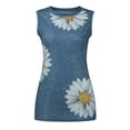 thumbnail image 6 of gakvbuo Plus Size Summer Tank Tops For Women 2023 Trendy Women Summer Tops Print Sleeveless Tank T-Shirts Graphic Blouse, 6 of 9