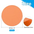 thumbnail image 2 of Uxcell Papier Cartonné Rond 4 Pouces, 50 Pcs Forme Ronde Découpe Papier Épais sous-Verre pour Projets DIY, Orange, 2 of 5