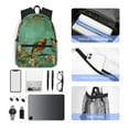 thumbnail image 3 of KLL Retro Birds Print Laptop Backpack,Lightweight Backpack for Women Men Travel Daypack Fit for Travel Hiking Weekend, 3 of 6
