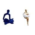 thumbnail image 1 of Escultura Abstracta De Pensador Humano, Adorno Creativo, Estatua De Resina Versátil, Decoración Estética De Escritorio Para Oficina, Boda Y Bar., 1 of 8