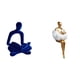 thumbnail image 1 of Escultura abstracta de pensador humano, adorno creativo, estatua de resina versátil, decoración estética de escritorio para oficina, boda y bar., 1 of 8