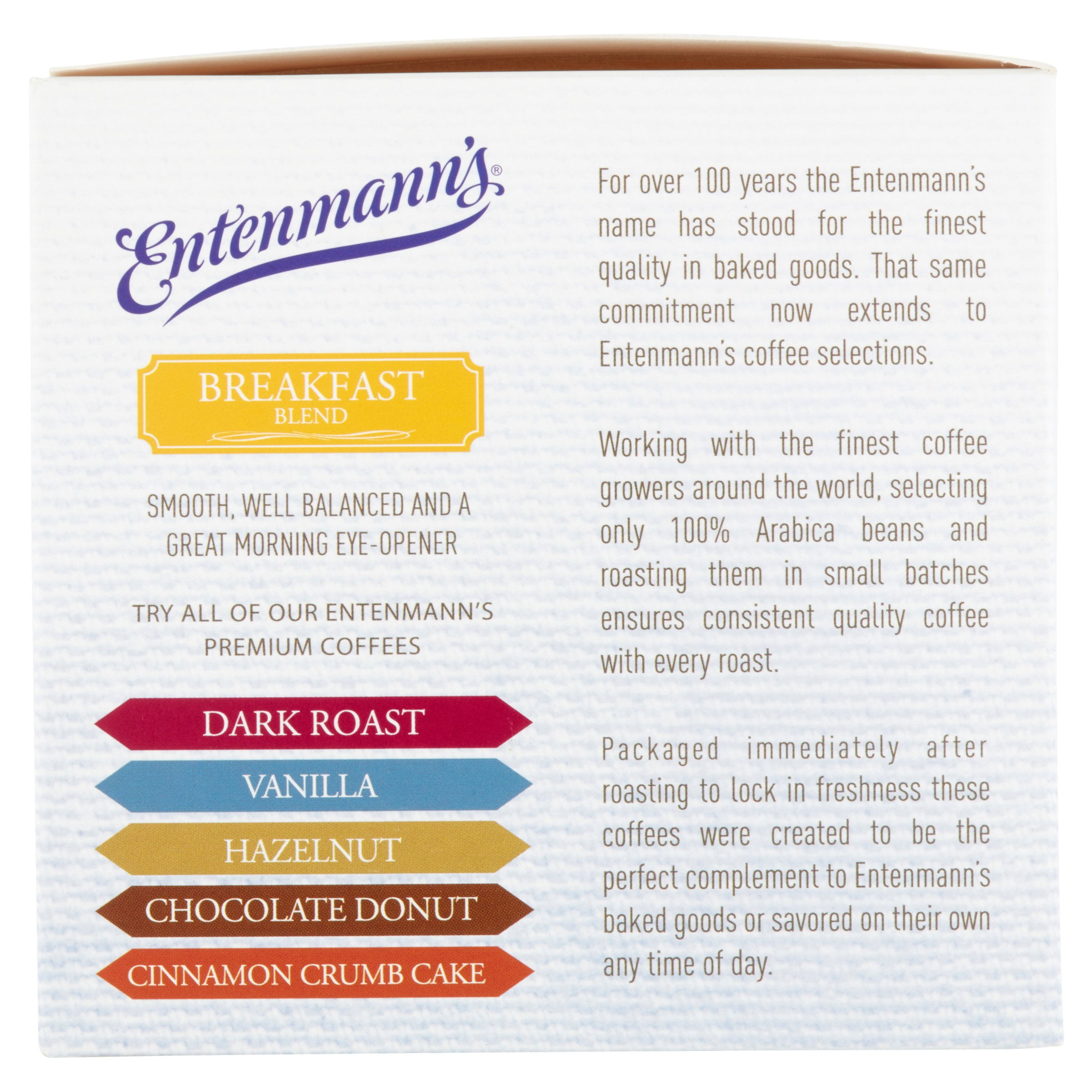 Entenmann's Coffee K-Cups For Keurig Breakfast Blend (4 Boxes 10 Cups Each)