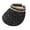 Black, variant on Women's Woven Sliding Sunshade Men's Adjustable Hat Sports Sunshade,Black