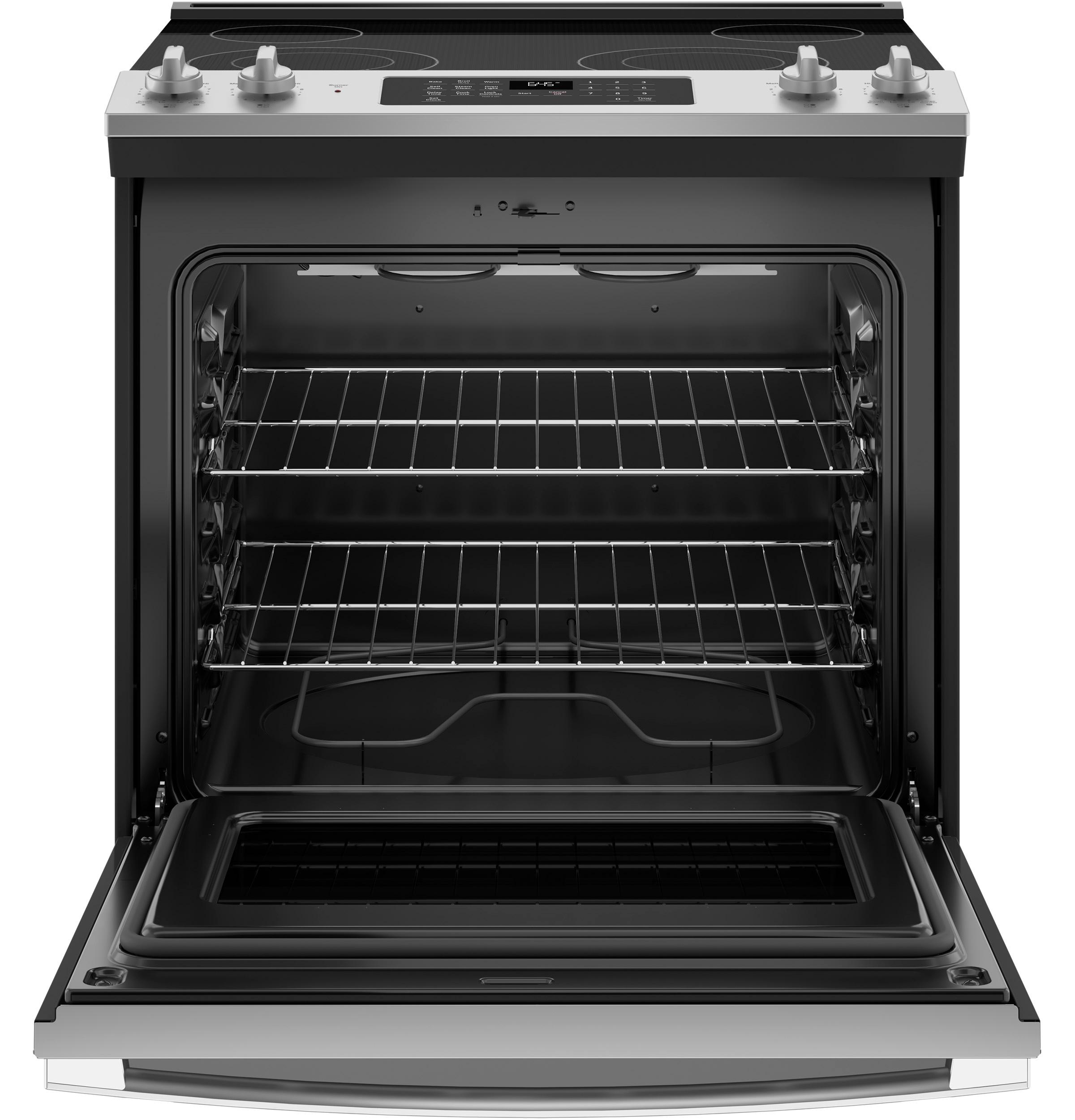 GE Appliances JS645SLSS 30 in. Slide-In Electric Range with Self-Cleaning Oven&#44; Stainless Steel - image 2 of 5