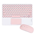 thumbnail image 1 of 1 set Bluetooth Keyboard Bluetooth mouse with Touchpad，Rechargeable Portable Wireless Bluetooth Tablet Keyboard with Trackpad Bluetooth mouseCompatible for iPad, iPhone,iOS Android Windows, 1 of 9