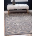 thumbnail image 1 of Unique Loom 3129145 6 x 9 ft. Gaisberg Salzburg Rectangular Rug, Gray, 1 of 1