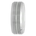 thumbnail image 3 of Men's Tungsten 8MM Grooved Comfort Fit Wedding Band by Brilliance Fine Jewelry - Mens Ring, 3 of 4