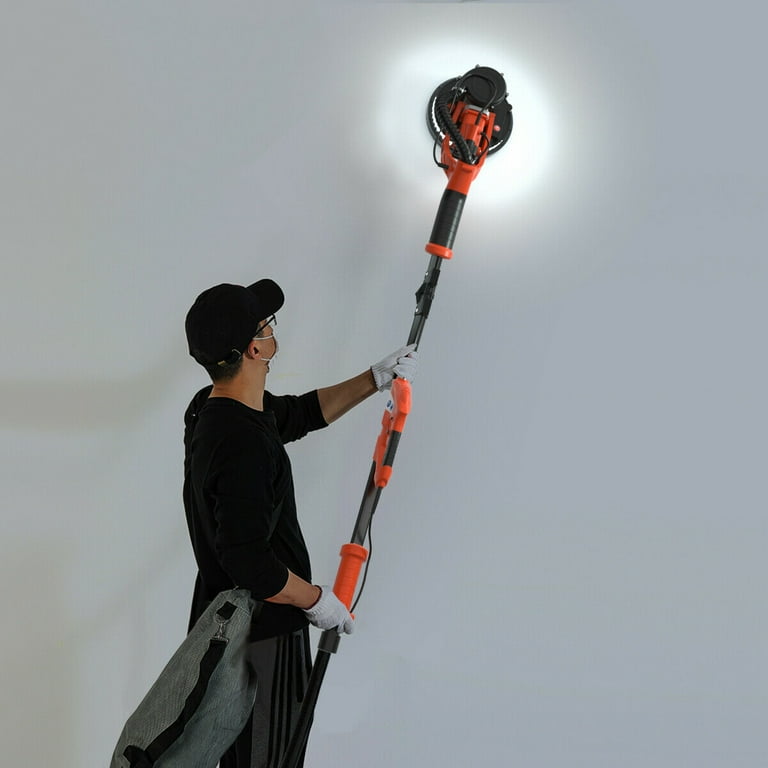 Gymax Electric Foldable Drywall Sander 750W Variable Speed w Automatic Vacuum Lights