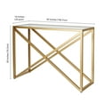 thumbnail image 6 of Evelyn&Zoe Lovett 42" Wide Rectangular Console Table, Brass, 6 of 8