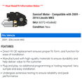 thumbnail image 2 of Sunroof Motor - Compatible with 2009 - 2016 Lincoln MKS 2010 2011 2012 2013 2014 2015, 2 of 2
