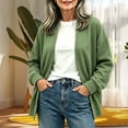 thumbnail image 3 of Gytharion Women's Solid Color Cardigan Coats Open Front Long Sleeve Cardigans Fall and Winter Fashion Casual Coats with Pockets, 3 of 4