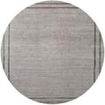 thumbnail image 1 of Ahgly Company Indoor Round Mid-Century Modern Silver Pink Oriental Area Rugs, 3' Round, 1 of 6
