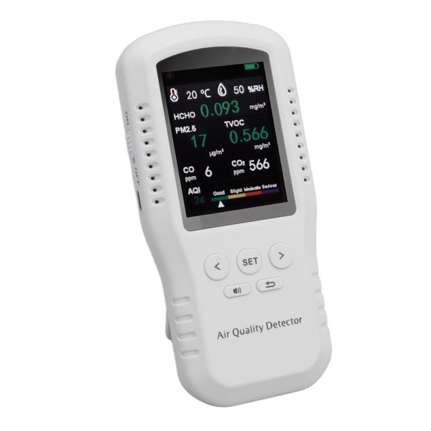 Detector De CO2, Monitor De Aire ABS USB Integrado En Memoria 1500MAH Para Casa Nueva