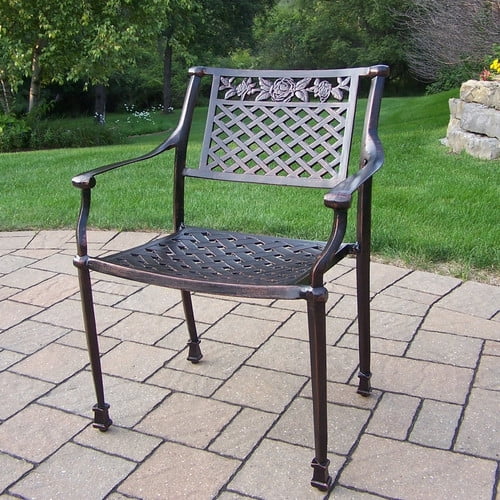 Oakland Living Rose Stacking Patio Dining Chair Walmart Com Walmart Com