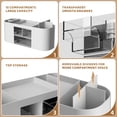 thumbnail image 4 of Organizador de escritorio Marbrasse con 3 cajones y 7 compartimentos, color gris, 4 of 7