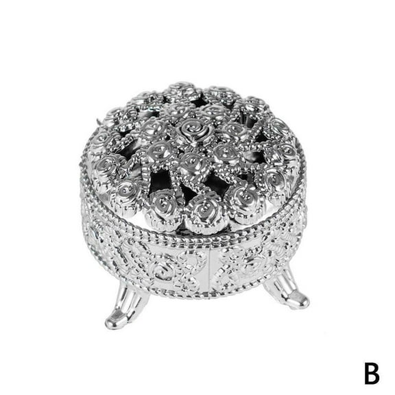 5PCS Small Censer Electroplated Gold and Silver Wedding Candy Box Vintage Ornaments