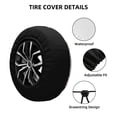 thumbnail image 2 of Easygdp Cartoon Hedgehogs Wheel Cover,Spare Tire Cover,4-17in Spare Tire Cover Universal Fit for Trailer, Car, Truck, SUV, Jeep-15 inch, 2 of 6