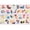 Alphabet Pink, variant on Eric Carle Elementary Pink Alphabet Kids Area Rug Pink/Blue, 35"x51" Rectangle