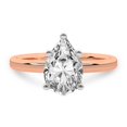 thumbnail image 4 of IGI Certified 1 Carat Pear Shape Lab Grown Diamond Engagement Ring | 14K Rose Gold |Solitaire Lab Diamond Ring | FG-VS1-VS2 Quality Friendly Diamonds, 4 of 6