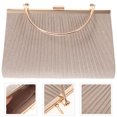 thumbnail image 4 of Miangastore Evening Bag Pu Square Wrinkled 1Piece 10.2X9.9In, 4 of 8