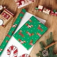 thumbnail image 3 of CozyNestFinds Christmas Dachshund Wrapping Paper Mini Roll, Dachshund Dressed in Festive Customes, White Snow-dot Xmas Green Design, Holiday Party Gift Wrap for Kids Boys Girls, 17 inches x 16.4 Feet, 3 of 18