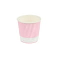 thumbnail image 4 of 4 oz Light Pink Paper Coffee Cup - Ripple Wall - 2 1/2" x 2 1/2" x 2 1/4" - 500 count box, 4 of 10