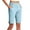Light Blue, variant on ShomPort Womens Athletic Shorts Elastic Waist Pocket Shorts for Yoga Casual Comfy Walking Sweat Shorts