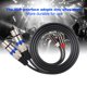 thumbnail image 2 of Ccdes Línea de Audio, Doble para Cable de Adaptador de Audio Hembra RCA Macho a Doble XLR, Cable de conexión de PVC de Doble Fila, con transmisión de se?al Estable Cable No se aplica, 2 of 5
