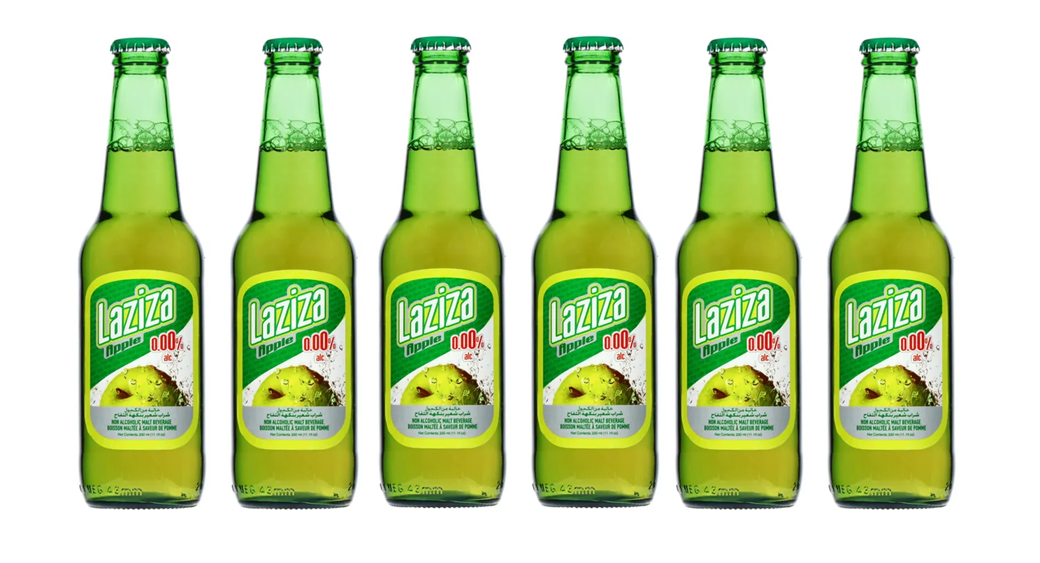 Apple Flavor Malt Beverage, One 6-Pack 8.45 fl. oz. (330ml) Glass Bottles