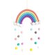 thumbnail image 1 of Iris Decoración de pared Macramé Colgante de pared Habitación de niña Boho Tapiz Decoración de guardería para niños con borla, Cuerda de Estilo 1 Baoblaze guirnalda de decoración de arco iris, 1 of 5