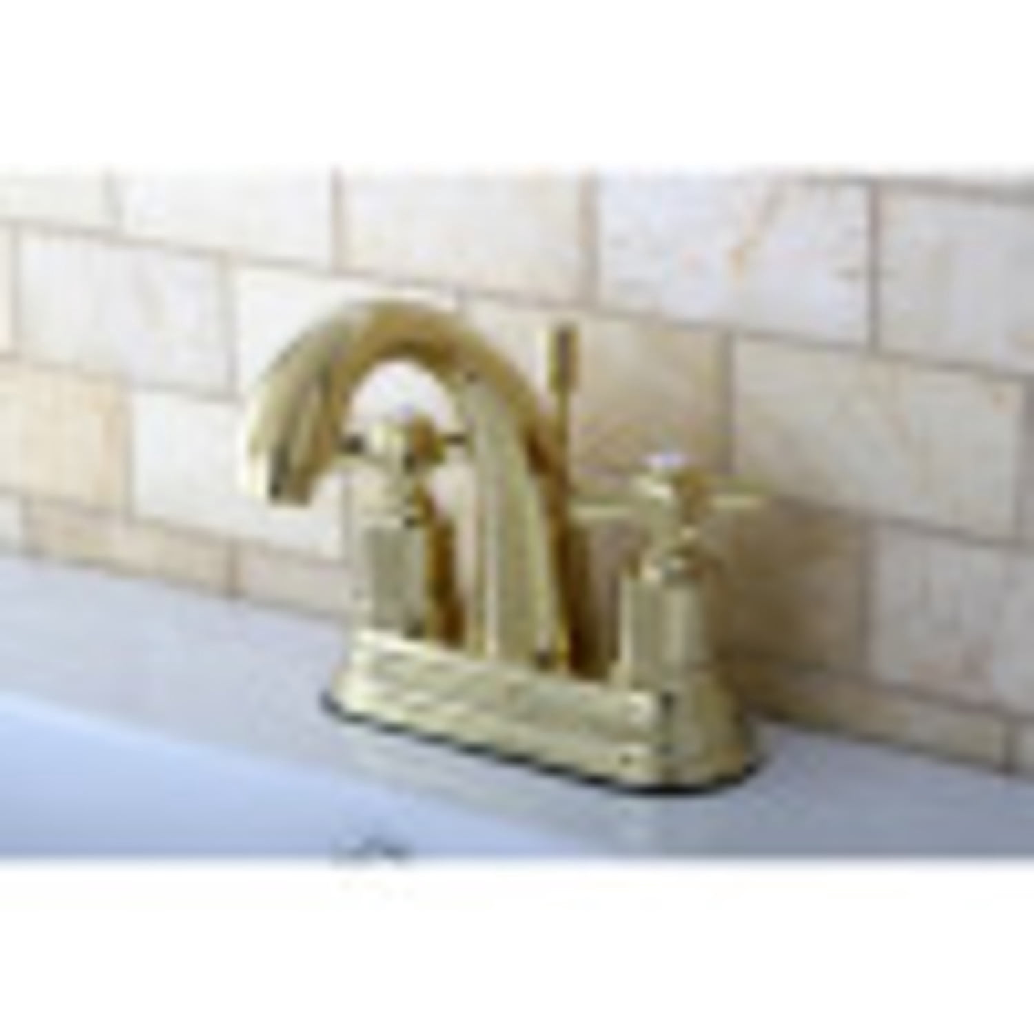 Kingston Brass KS8618ZX 4 in. Centerset Bathroom Faucet, Brushed Nickel