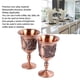thumbnail image 3 of JUEGO DE COPAS DE VINO DE ALEACINO DE ZINC Y METAL VINTAGE, COPAS RETRO DECORATIBAS Para Bar en Casa, 2 UDS., 3 of 7