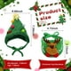 thumbnail image 5 of 2 Piezas Perro Mascota Árbol de Navidad Sombrero Gato Sombrero de Navidad Conjunto Disfraz Perro Papá Noel Collar Ajustable Babero Perro Navidad Sombrero Verde Disfraz Accesorios de Fiesta Conjunto, 5 of 5