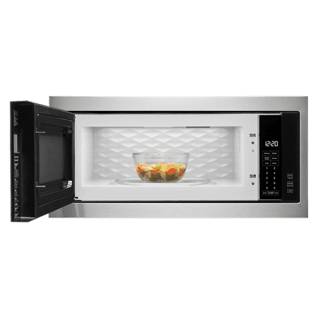 Whirlpool - 1.1 Cu. Ft. Built-In Microwave with Slim Trim Kit - Stainless steel
