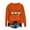 Orange, variant on Sweatshirts for Women Long Sleeve Thanksgiving Plus Size Tops for Women Workout Graphic Regular Sweatshirts,Orange L