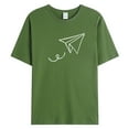 thumbnail image 3 of kpoplk Mens Graphic T-Shirts Short Sleeve Big and Tall Sport Tees Graphic Design Pattern Print Top(Army Green,XL), 3 of 5