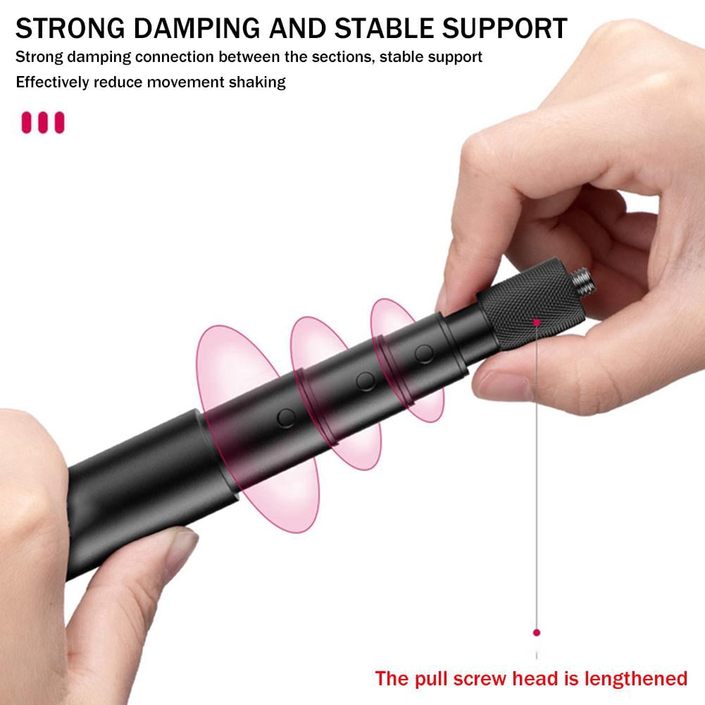 QHUDLV Ball Head Mobile Phone Magnetic Stand Outdoor Fishing Hand Stick Tools Swing R2Z1 Accessories Photography Insertion Selfie