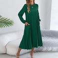 thumbnail image 4 of Vestido de Novia de Manga Larga Vestido Largo con Cuello en V, Ropa de Noche Elegante de Poliéster para Luna de Miel, Aniversario Y Noches Especiales, 4 of 9