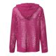 thumbnail image 3 of Gibobby Casual Suéter para Mujer, suéter ligero con cuello en V para mujer(Rosa caliente,XG), 3 of 5