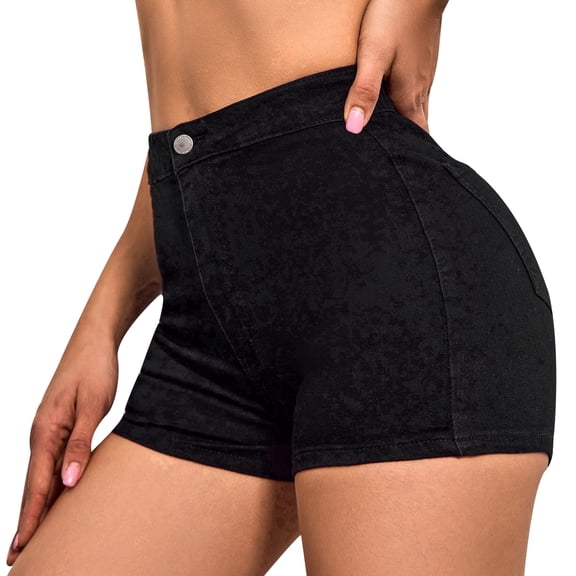 VIPONES Jeans Shorts Womens High Waisted Stretchy Sexy Butt-Lifting Hot Denim Shorts(301,M)