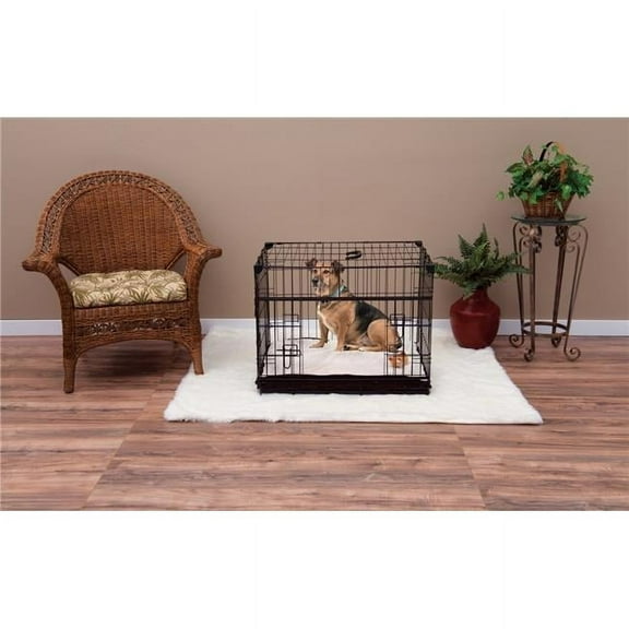 30 in. Sliding Double Door Dog Crate - Small & Medium