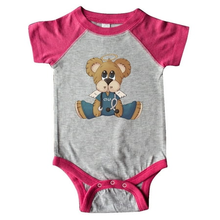 

Inktastic Male CNA Teddy Bear Gift Baby Boy Bodysuit