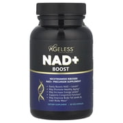 Ageless Foundation Laboratories NAD+ Boost, 90 Veg Capsules