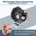 thumbnail image 2 of Unique Bargains Starter Solenoid Switch Relay Intermittent Duty Cycle 12 Volt DC Contactor 634-1261-212 3 Terminals, 2 of 7