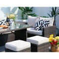 thumbnail image 6 of Direct Wicker  7 Piece Patio Furniture Rattan Sofa Set with Cushions, Brown, 6 of 10