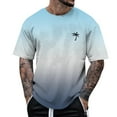 thumbnail image 1 of T-Shirt à Manches Courtes Imprimé pour Hommes Mode Florale Col Rond Haut Décontracté pour Printemps Été, 1 of 4