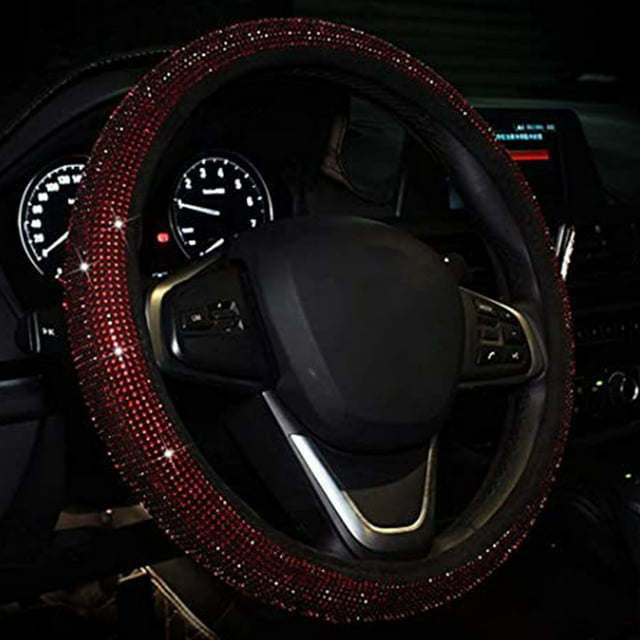 Funda universal para volante, funda para volante de coche, funda para volante de coche, funda de cristal para volante, diseñada meticulosamente