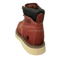 thumbnail image 4 of Men's Boots Genuine Leather Moc Toe 6" Classic Wedge Tred Sole Roofing Work Fashion Water/ Oil Resistant Insulated, 4 of 4