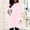 Pink, variant on HUITKMM cotton Long Sleeve Shirt Women Women Autumn and Winter Comfortable Round Neck Long Sleeve Long T Shirt Top Pocket Puff Sleeve Print Top XL