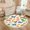 Color 1, variant on Washable Non Slip 3ft Round Rug, Cute Kawaii Fruits Flowers Rainbow Hearts Pastel Colors Circle Area Rugs with Tassels Carpet for Nursery Bedroom Living Room Playroom Tent Rug